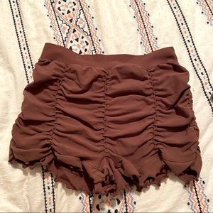 Free People ruched shorts